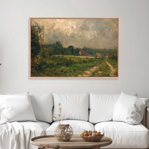 Vintage Landscape Art Print | Vintage Painting | Wall Art | Large Print | Landscape Painting | Fall Art Print | Framed Canvas Or Metal Art
