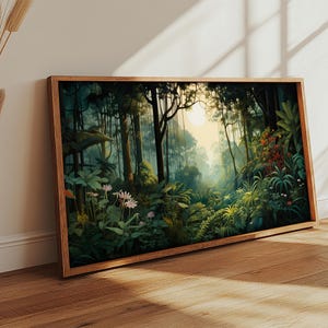 Jungle Canvas Art: Forest Wall Print, Panoramic Landscape immagine 17