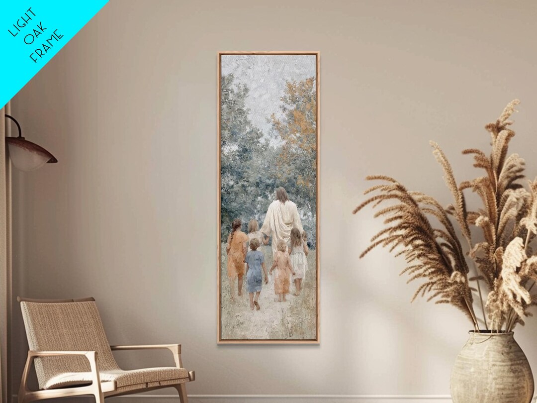 Guided by Christ - Framed Canvas Print - Skinny Art - Christian Art ...