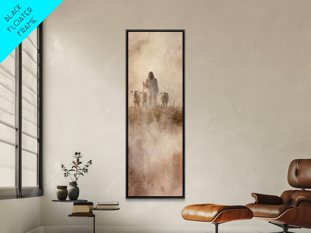 Guided by Stillness - Framed Canvas Print - Skinny Art - Christian Art ...