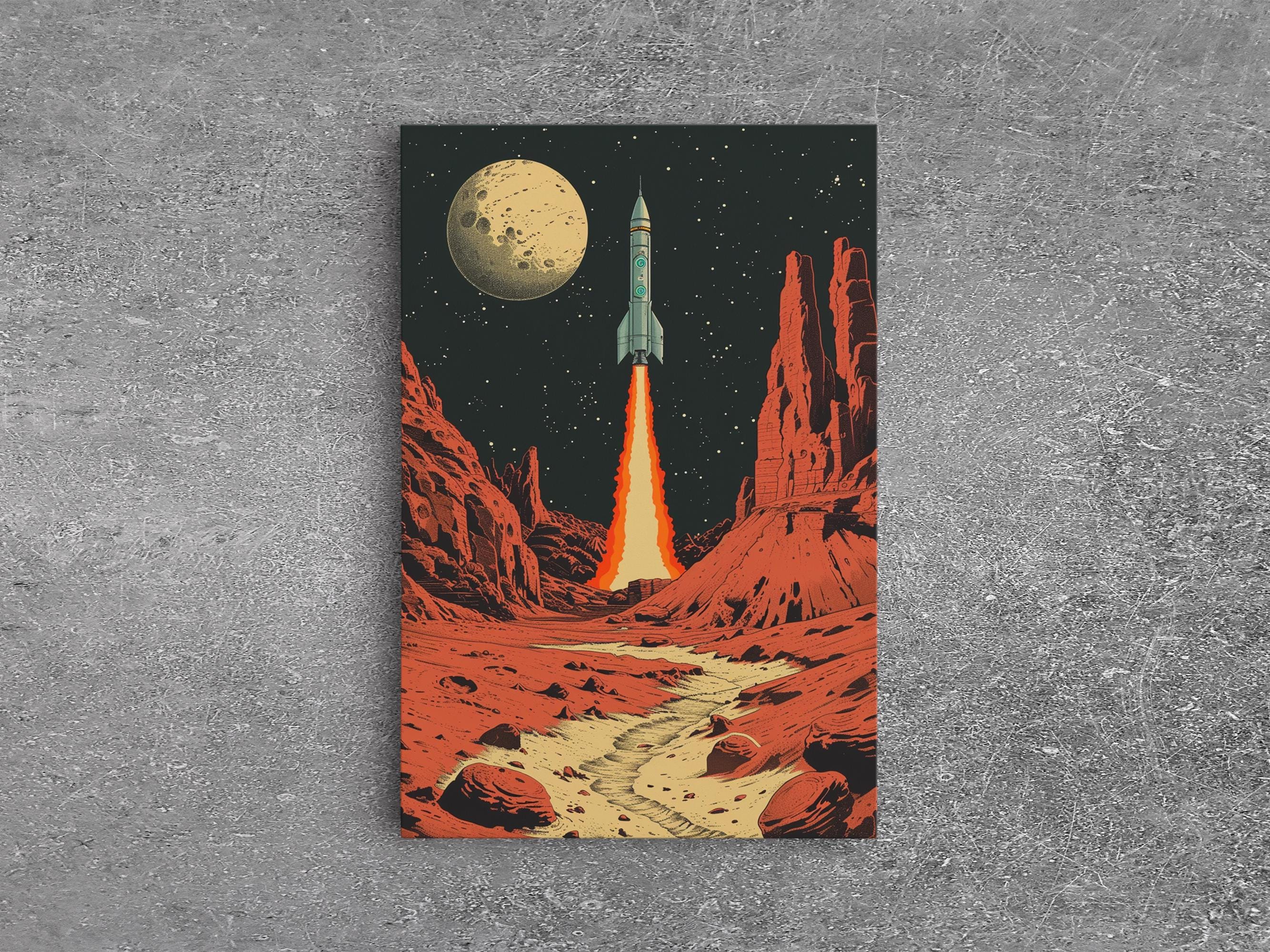 置物 60s vintage art deco rocket object Art Deco Rocket - uniWerks