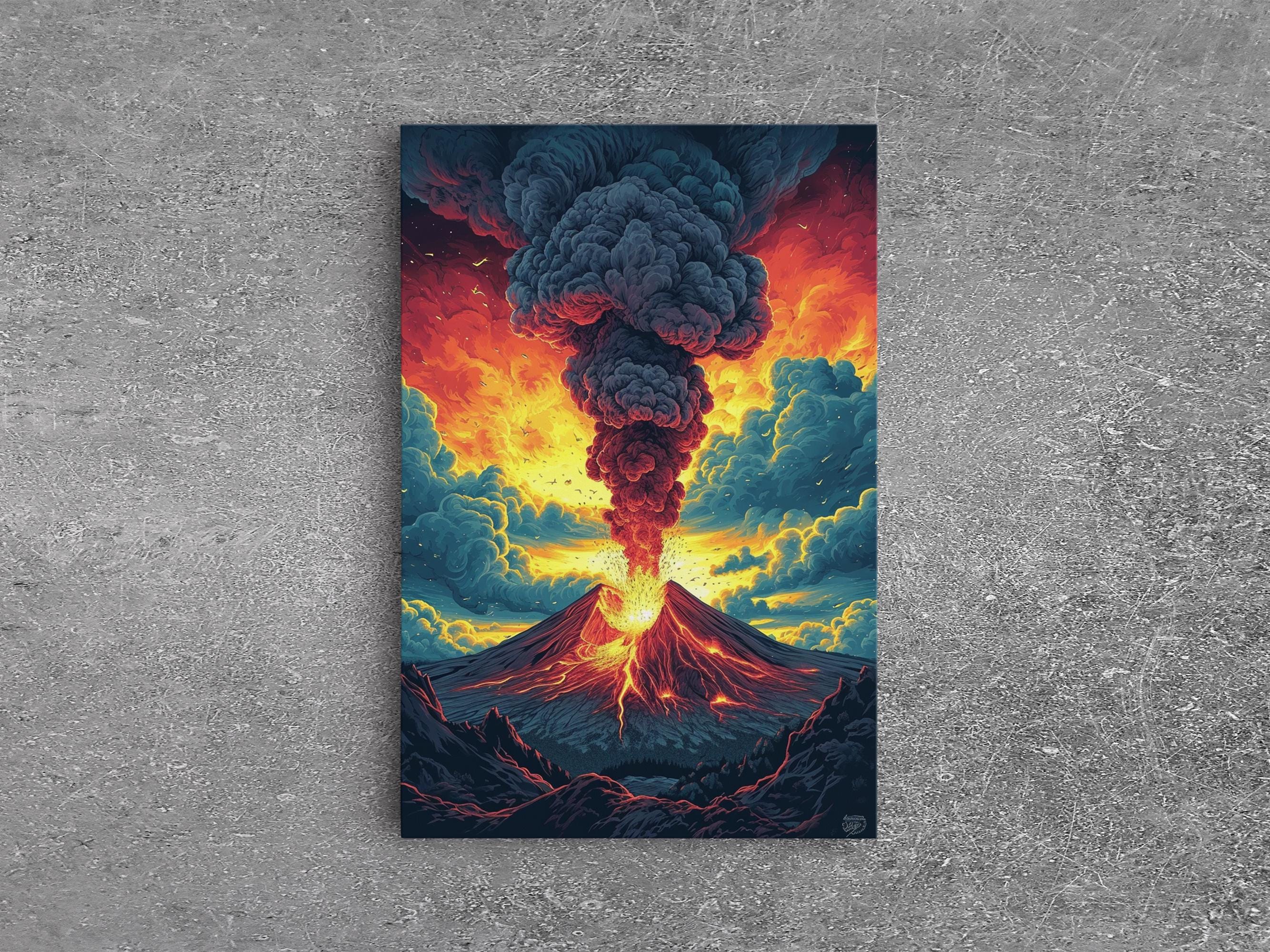 Volcanic 　 リバイズド　黒枠 フランス語　拡張　サイン Volcanic リバイズド 黒枠 フランス語 拡張 サイン Volcanic Island