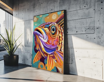 Tropical Fish Canvas Print: Colorful Ocean Art, Coastal Decor