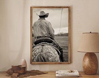 Tableau Sur Toile The Cowboy Trooper, Art Mural Pret à Accrocher
