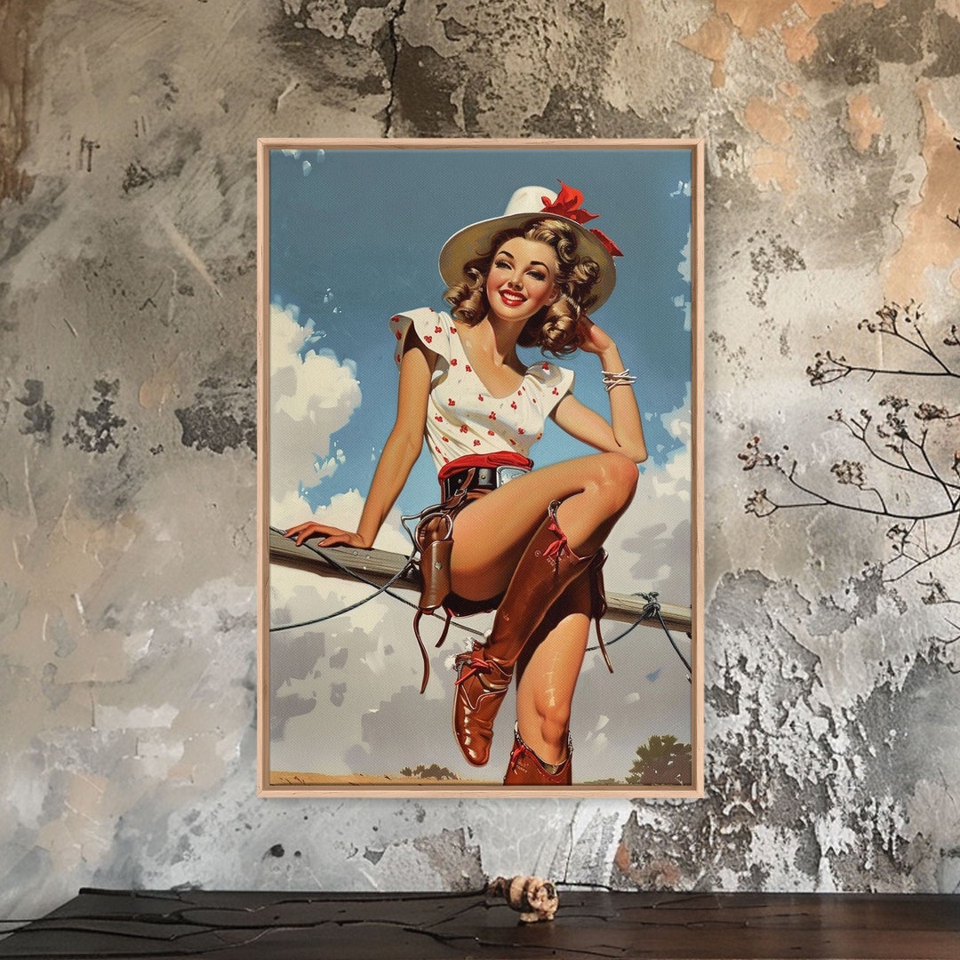 1950s Elvgren Pin-Up Girl Poster 