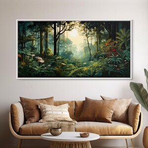Jungle Canvas Art: Forest Wall Print, Panoramic Landscape immagine 20