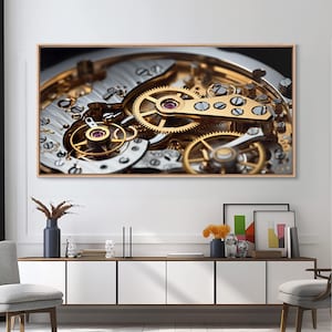 Watch Mechanism Canvas Art: Clock Gears Wall Decor Bild 14