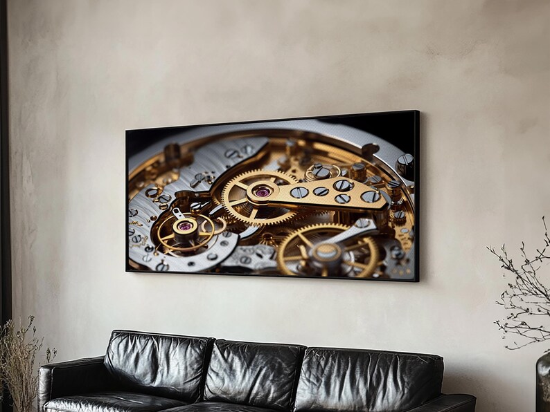 Watch Mechanism Canvas Art: Clock Gears Wall Decor Bild 19