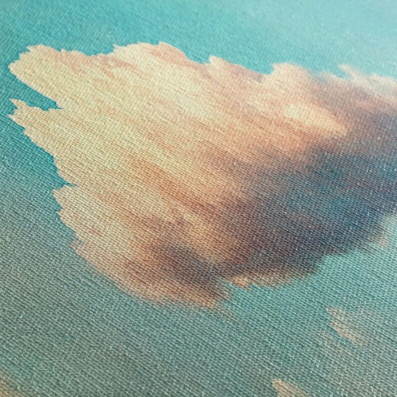 Clouds Wall Art Living Room Canvas Print Cloud Decor Cloudy Sky Signs