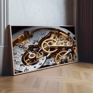 Watch Mechanism Canvas Art: Clock Gears Wall Decor Bild 17