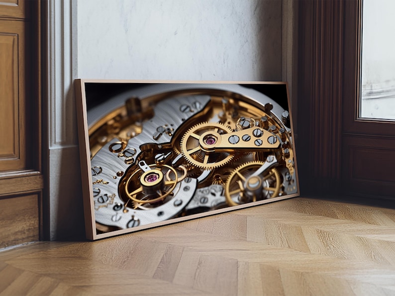 Watch Mechanism Canvas Art: Clock Gears Wall Decor Bild 17