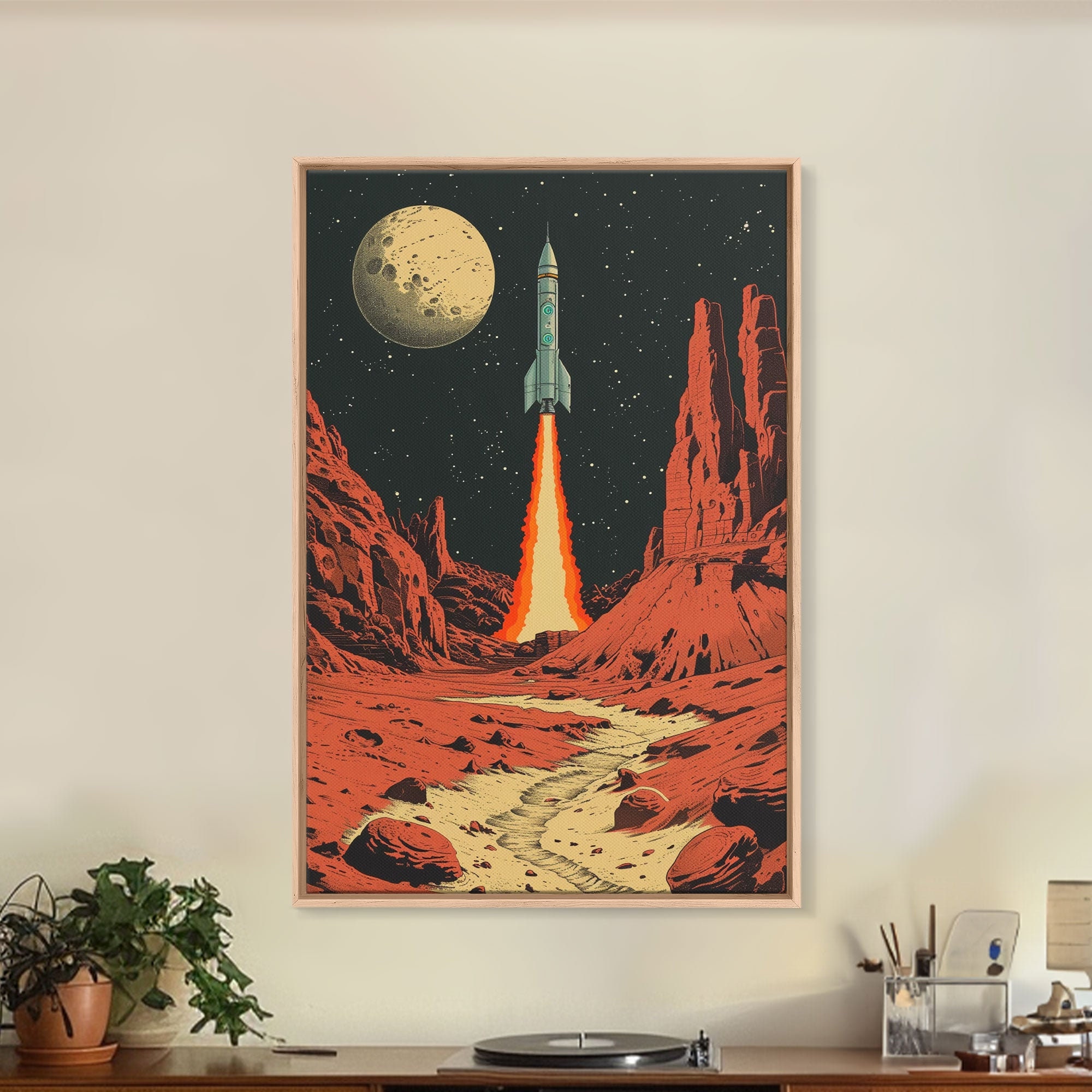 60s vintage art deco rocket object 【公式通販】