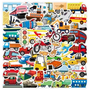 Vehicles Stickers 20 Random NEW Stickers Decals Great for Laptop Kids Teens Bicycle, Bumper Stickers Hippie Decals