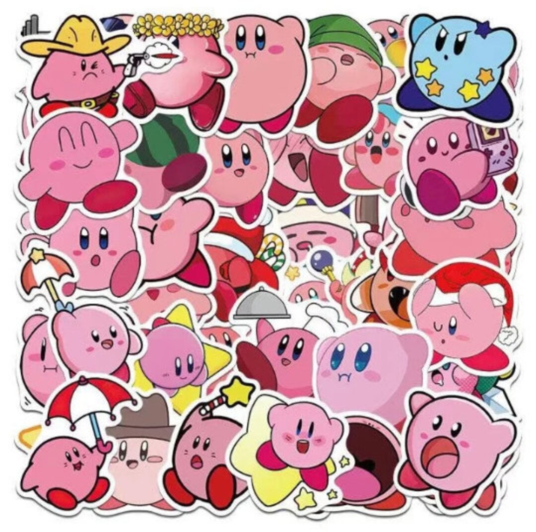 Kirby Sticker 20 Random NEW Stickers Decals Great for Laptop Kids Teens