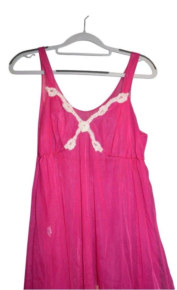 Vintage Jenelle Of California Lace Flower Nightgo… - image 9