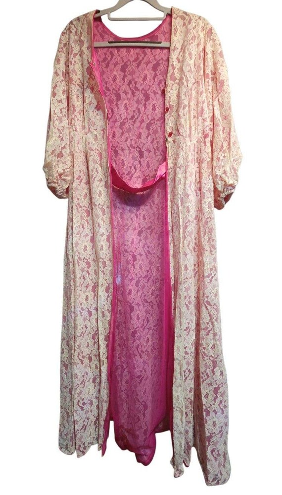 Vintage Jenelle Of California Lace Flower Nightgo… - image 5
