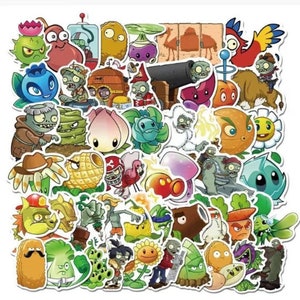 Plant vs Zombie Sticker 20 Random NEW Stickers Decals Great for Laptop Kids Teens Bicycle, Bumper Stickers Hippie Decals
