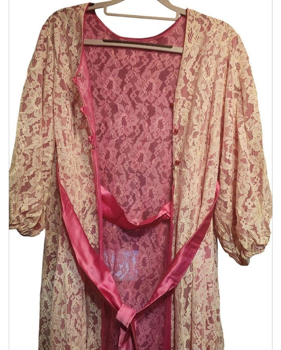 Vintage Jenelle Of California Lace Flower Nightgo… - image 6