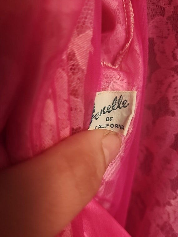 Vintage Jenelle Of California Lace Flower Nightgo… - image 3