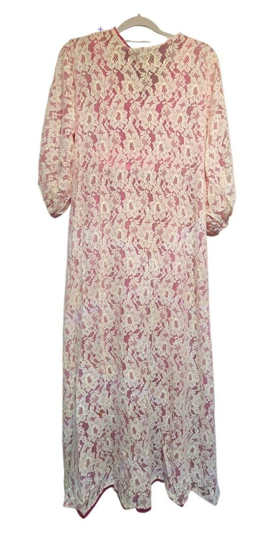 Vintage Jenelle Of California Lace Flower Nightgo… - image 10