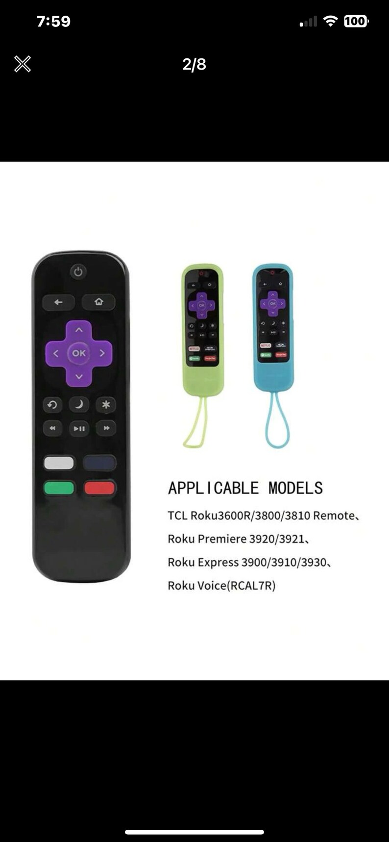 Glow in the Dark Roku Remote Cover Etsy