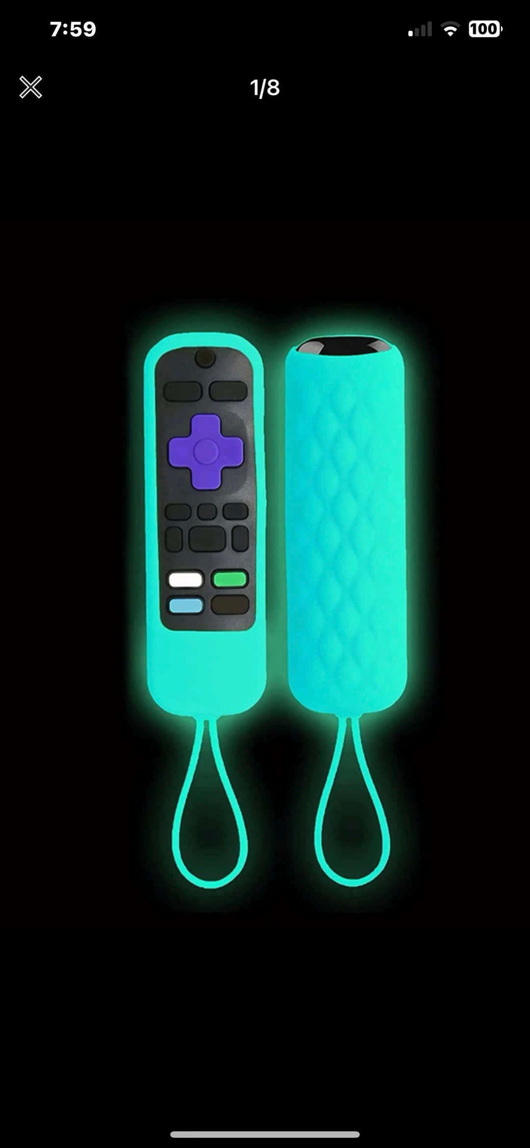 Glow in the Dark Roku Remote Cover Etsy