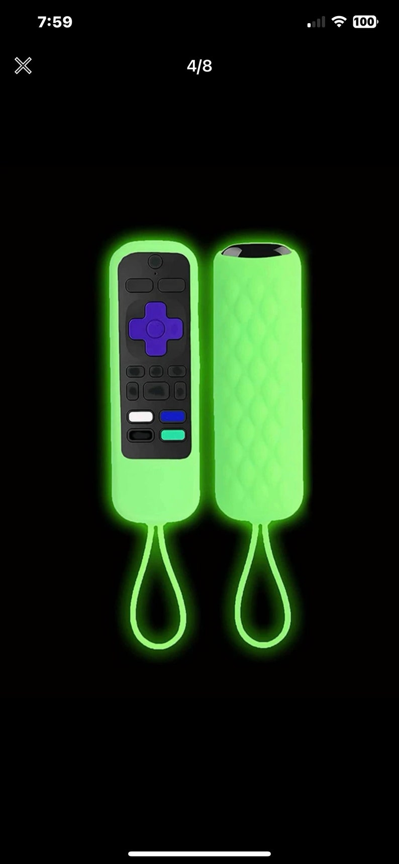 Glow in the Dark Roku Remote Cover Etsy