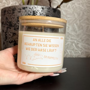 Easter candle in a glass – Easter gift idea, Happy Easter, candle for Easter – to give away – Easter decoration, Easter decoration, Easter gift