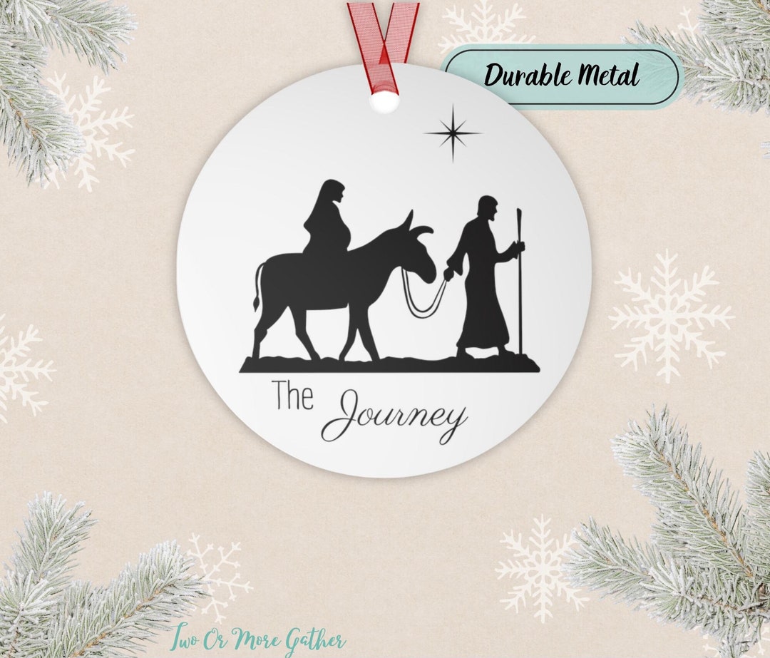 The Journey Into Bethlehem Ornament Mary on Donkey With Joseph Etsy
