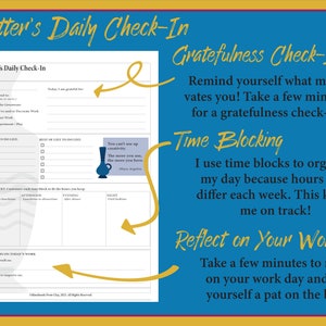 Printable Tracker / Potter&#39;s Daily Check-In Sheet / Pottery Log /Pottery Goal-Setting Sheet