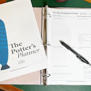 BUNDLE Comprehensive Pottery Journal: Track Glazes, Greenware, Daily Progress - 8-Page Printable Planning Log