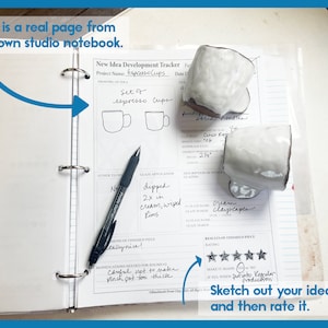Ceramic Artist&#39;s Project Planner: Pottery Idea Development & Glazing Log for Creative Studio Organization
