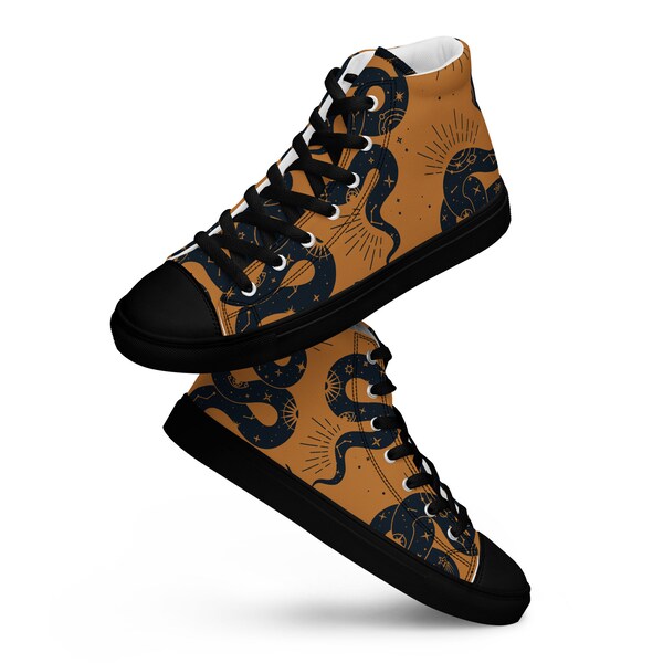 snakeskin high tops