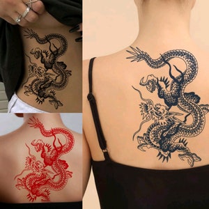 60 Dragon Back Tattoo Designs For Men  Breath Of Power