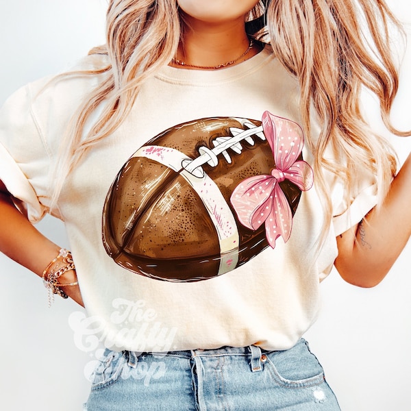 Coquette Football png coquette bow png Coquette clipart design Football Mama  png pink bow png soft girl aesthetic png for Shirts