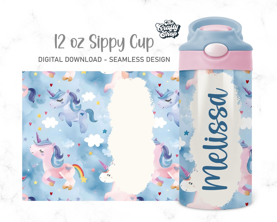 Unicorns Kids 12 Oz Flip Top Tumbler Wrap Kids Water, Kids Bottle ...