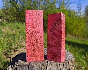 Pink. Karelian birch stabilized.