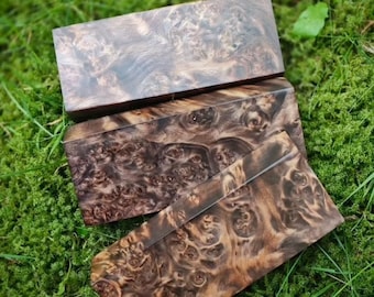 Alder burl stabilized wood. TIGER color.