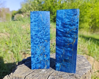 Blue. Stabilized karelian birch.
