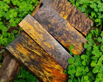 Honey - Brown. Stabilized karelian birch.