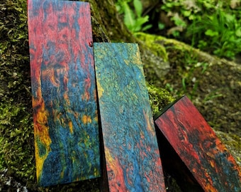 Multicolor. Stabilized karelian birch.