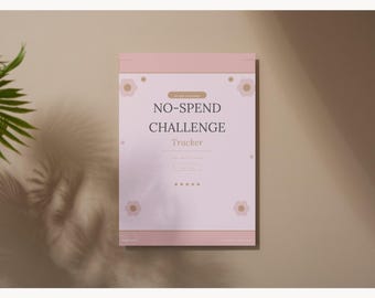 30 dagen no-spend challenge-tracker | Geldbesparende begroting afdrukbaar (digitale download)
