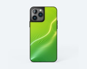 Bright Green Swirl Lines iphone Case/Cover