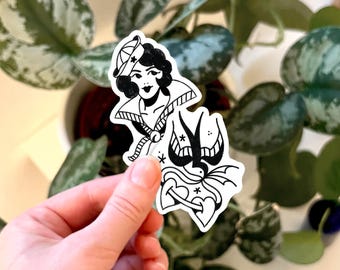 sailor jerry tattoo stickers: american traditional vinyl sticker pack