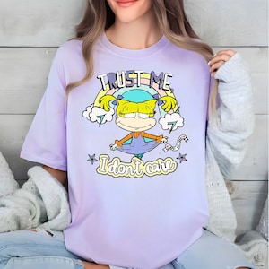 Trust Me, I Don't Care, Rugrats Angelica Nostalgic Tee - Vintage 90s Cartoon Character Shirt - Retro Cartoon Tee
