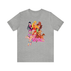 Winx Club Nostalgic Tee - Vintage Cartoon T-Shirt for Fans - Retro Cartoon Graphic Shirt image 6