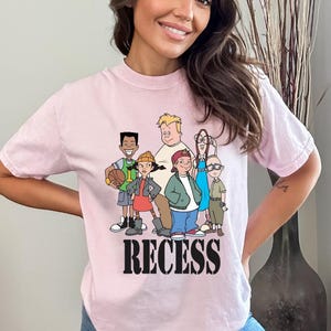 Recreo, Camiseta de dibujos animados de los 90, Programa de televisión Vintage Recess, Camiseta nostálgica, Camisa de dibujos animados para niños, Retro, Ropa de escuadrón, Camisa canadiense Unisex