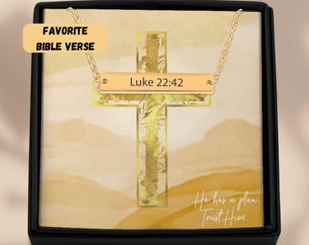 Bible Verse Necklace | Engraved Necklace " Christian Jewelry | Inspirational Necklace | Faith Necklace | Religious Gift | Scripture Bar