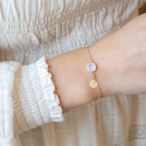 Birthstone Bracelet, Initial Bracelet, Unbiological Sister Bracelets Birthstone Jewelry Birthday Gift Friendship Bracelet for Women