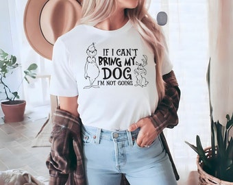 Si no puedo traer a mi perro, no voy a venir, camiseta navideña Grinch - Camisa navideña divertida